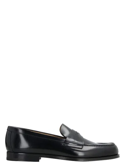 PRADA MEN'S LEATHER LOAFERS