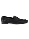 Prada Leather Loafers In Black