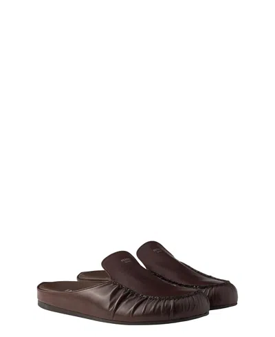 PRADA MEN'S LEATHER MULES