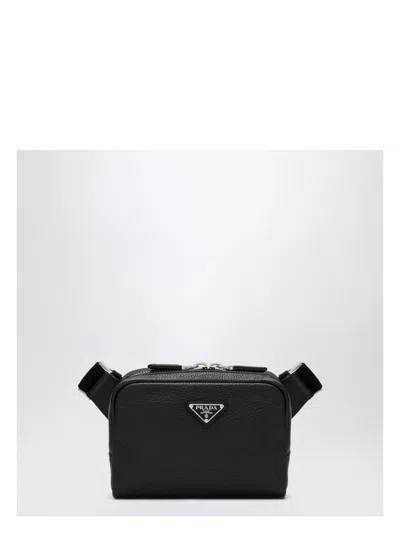 Prada Black Leather Shoulder Bag