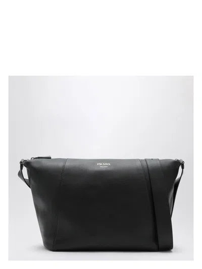 PRADA MEN'S LEATHER SHOULDER BAG