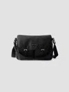 Prada Leather Shoulder Bag In Black