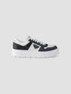 Prada Leather Sneakers In Multi