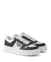Prada Leather Sneakers In White