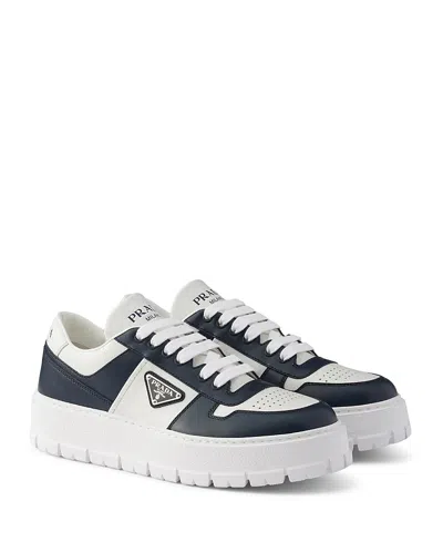 PRADA MEN'S LEATHER SNEAKERS