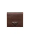 Prada Men's Leather Wallet In Brown
