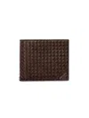 Prada Men's Leather Wallet In Brown
