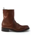 Prada Brown Leather Boots In Brown