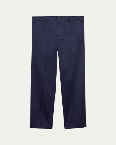 PRADA MEN'S LIGHT COTTON CHINO PANTS