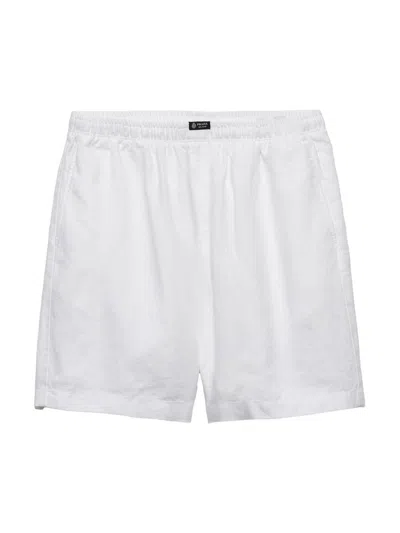 Prada Men's Linen Bermuda Shorts In White