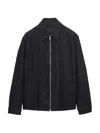 Prada Linen Jacket In Black