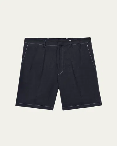 PRADA MEN'S LINEN SHORTS