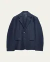 Prada Single-breasted Linen Blazer