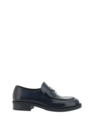 Prada Men Loafers In Black