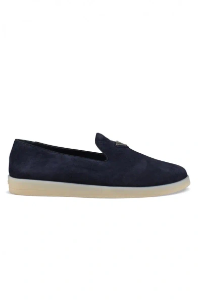 Prada Men Loafers In Blue