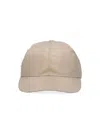 Prada Logo Baseball Cap In Cream