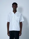 Prada Men Logo Motif Shirt In White