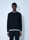 Prada Men Logo Motif T-shirt In Blue