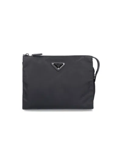 Prada Men Logo Pouch