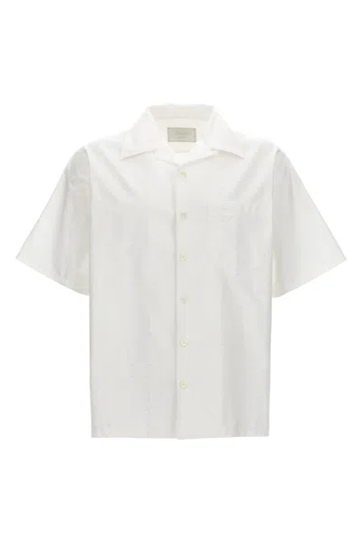 Prada Men Logo Shirt In White