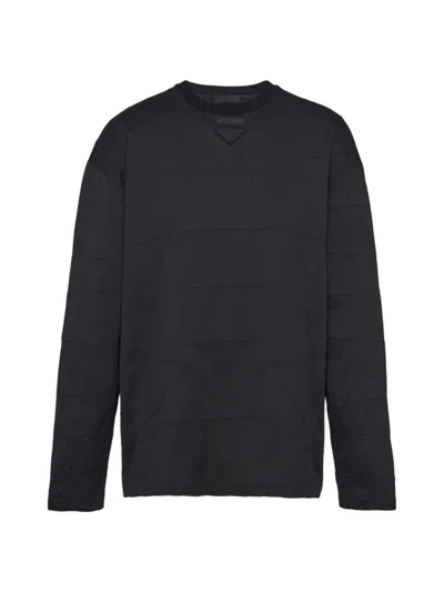 Tシャツ・カットソー Prada Silk Blend Long-Sleeved Oversized T-Shirt Prada Khaki Lyocell Blend Oversize T-shirt | italist, ALWAYS