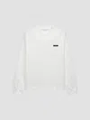 Prada Long-sleeved Cotton T-shirt In White