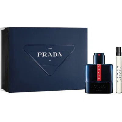 Prada Men's Luna Rossa Ocean Eau De Parfum Gift Set Fragrances 3614274193800