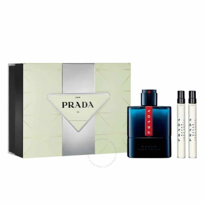 Prada Men's Luna Rossa Ocean Gift Set Fragrances 3614274111965 In Pink