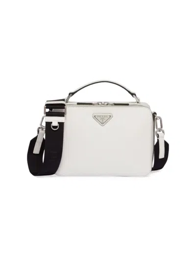 PRADA MEN'S MEDIUM BRIQUE SAFFIANO LEATHER BAG