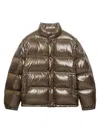Prada Medium Down Jacket In Re-nylon In Brown