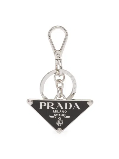 Prada Men's Metal Keychain In Multi