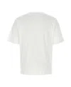 Prada White Tshirt With Triangle Logo In White