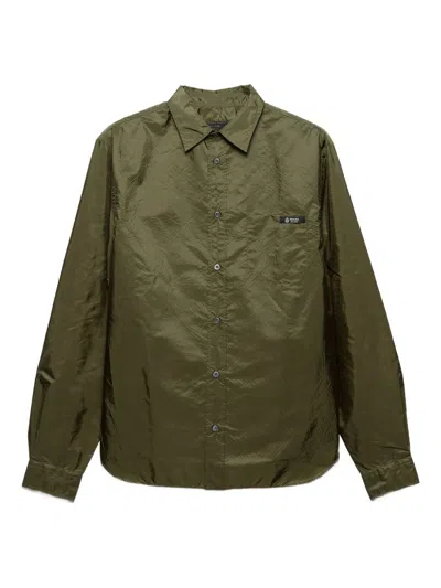 Prada Men's Mini Piuma Shirt In Militare