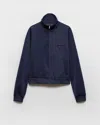Prada Technical Jersey Full-zip Track Jacket In Blue