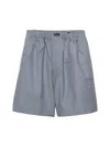 Prada Mohair Wool Bermudas In Blue