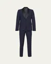 Prada Men's Mohair-wool Smoking Suit In Blue