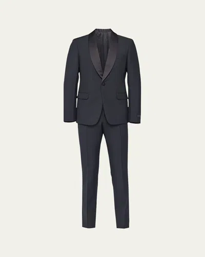 PRADA MEN'S MOHAIR-WOOL SMOKING SUIT