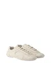 Prada Montecarlo Re-edition 2005 Antiqued Nappa Leather Sneakers In Neutral