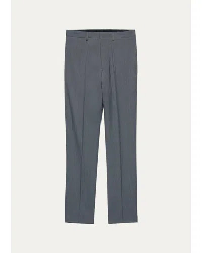 Prada Men's Mouliné Wool Pants In Multi
