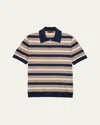 Prada Embroidered Stretch Cotton Blend Polo Shirt