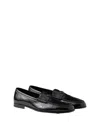 Prada Naplak Leather Loafers In Black