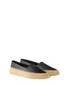 Prada Espadrilles Aus Leder In Black