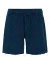 Prada Bermuda Shorts Terry Back Pocket In Blue