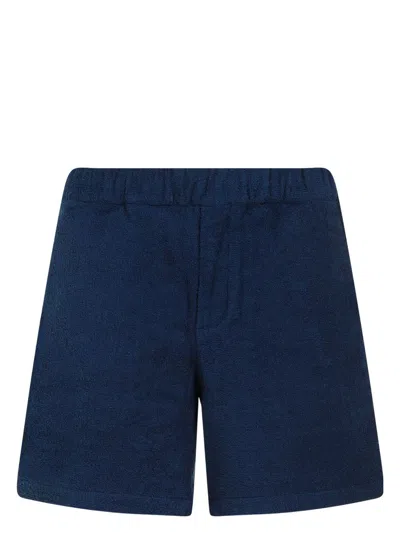 Prada Men's Navy Terry Bermuda Shorts