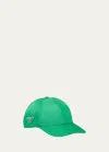 Prada Men's Nylon Baseball Hat In F0223 Menta