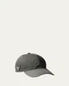 Prada Men's Nylon Baseball Hat In Green