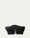 Prada Mens Black Re-nylon Nylon And Leather Shoulder Bag In Black