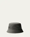 Prada Men's Nylon Bucket Hat In Green