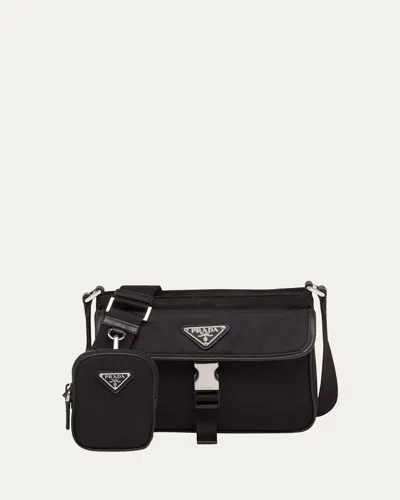 PRADA MEN'S NYLON CROSSBODY BAG