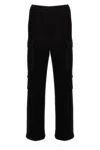 Prada Men Nylon Insert Cargo Joggers In Black